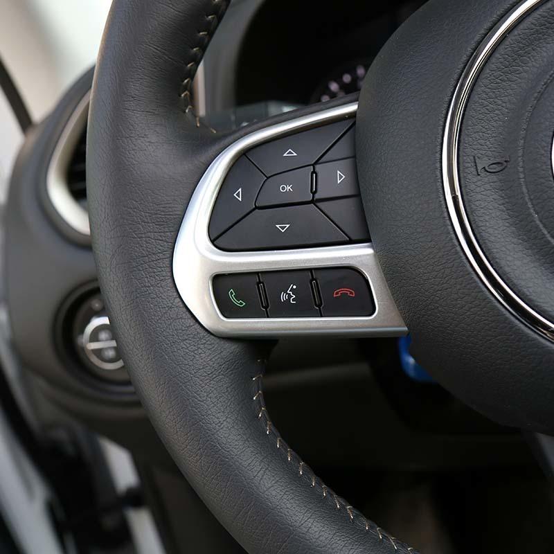 Наклейка на рулевое колесо ABS, подходит для Jeep Renegade 2015, для Jeep Compass 2017-2020, аксессуары для интерьера