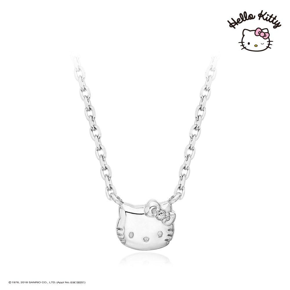 Sawnio Hello Kitty Jewelry Signature Necklace (White) Hlsn179-W