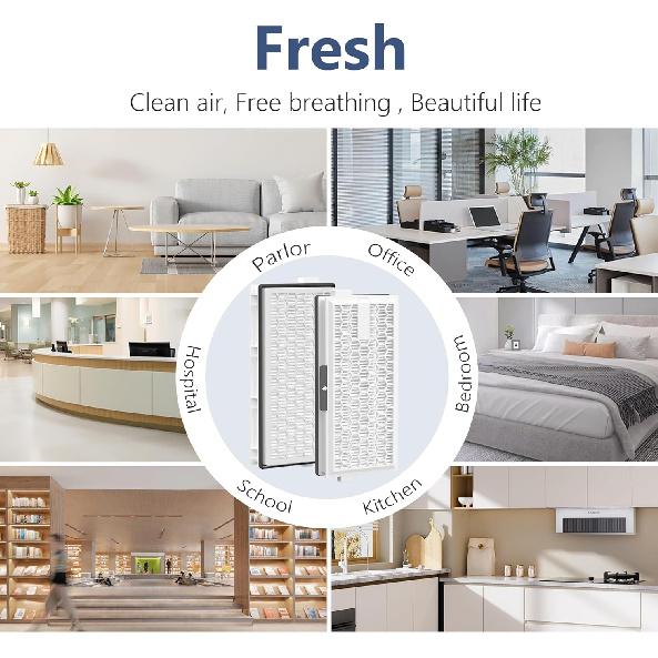 4 Packs HEPA Replacement Filters Compatible with Miele AirClean SF-HA 50 Filter for Vacuu-m Model S4, S5, S6, S8, S8000, S8999, S6000, S6999, S5000,