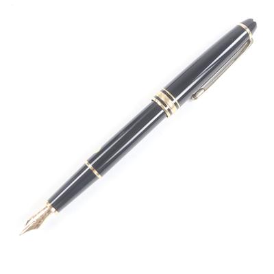 Отличная перьевая ручка MONTBLANC Meisterstck Classic Колпачкового типа Черный золото 14K мужская Б/У