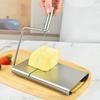 Нержавеющая сталь Сырорезка Многоцелевой резак для сыра, масла, фруктов, не требующий установки, кухонный гаджет, разделочная доска для колбас