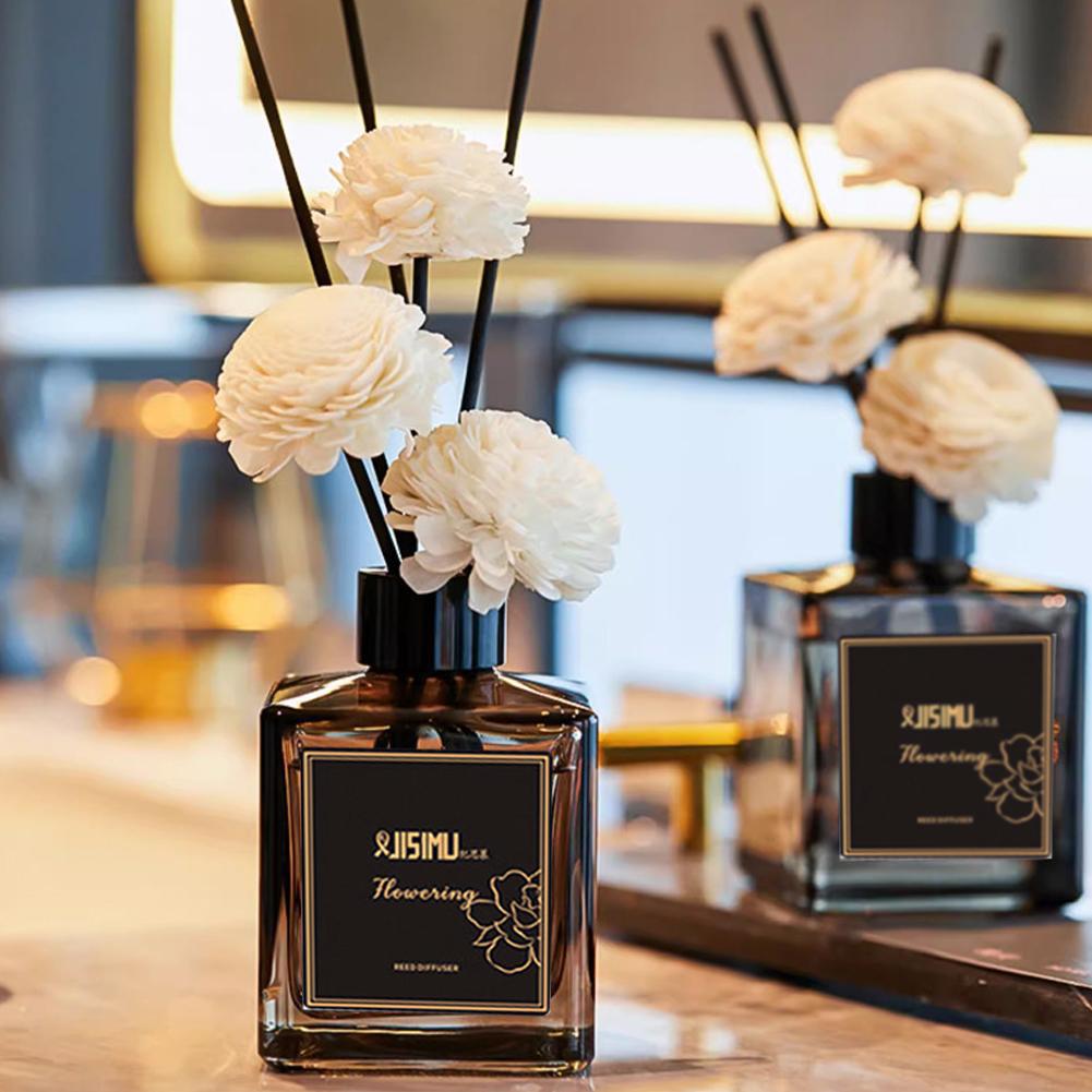 Цветочный без огня Ароматерапия Украшение комнаты Домашние комплекты с тростниковыми диффузорами Бытовой Свежий парфюм Долгоиграющий Для ванной комнаты