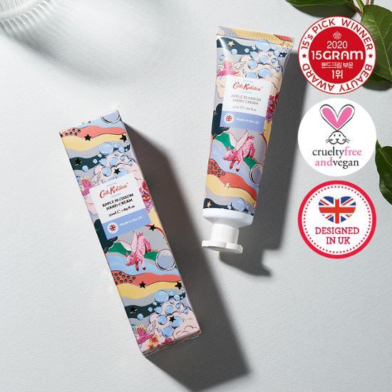 Cath Kidston Vegan Hand Cream Apple Blossom 50ml (refreshing freesia, apricot, and fresh musk apple scent)