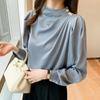 Elegant Long Sleeve Womens Shirts Fashion Chiffon Blouse Women Autumn Bottoming Woman Tops Female Clothing 30128