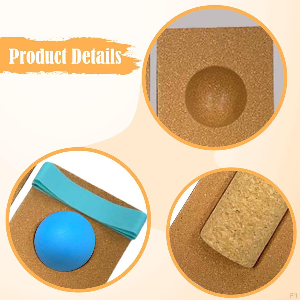 Пробка Балансировочная доска Усилитель стопы Эспандеры Домашний спортзал Тренировка стабильности голеностопа с роликом