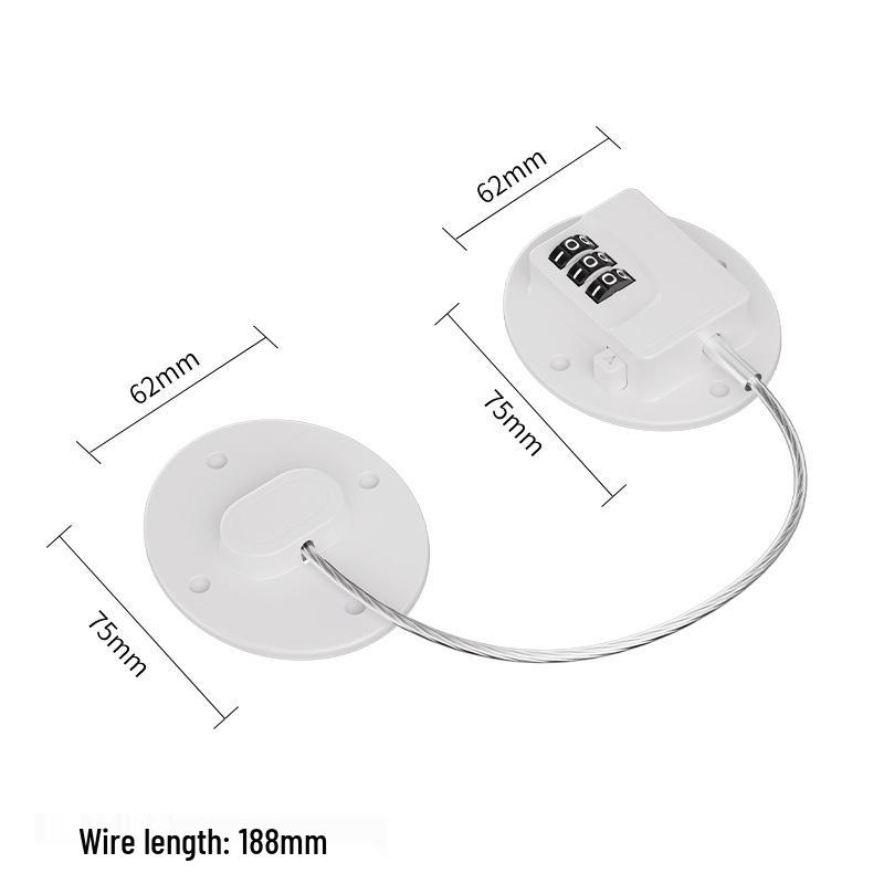 Многофункциональный замок без сверления, безопасный для детей: Для окон, холодильников, ящиков, шкафов, туалетов