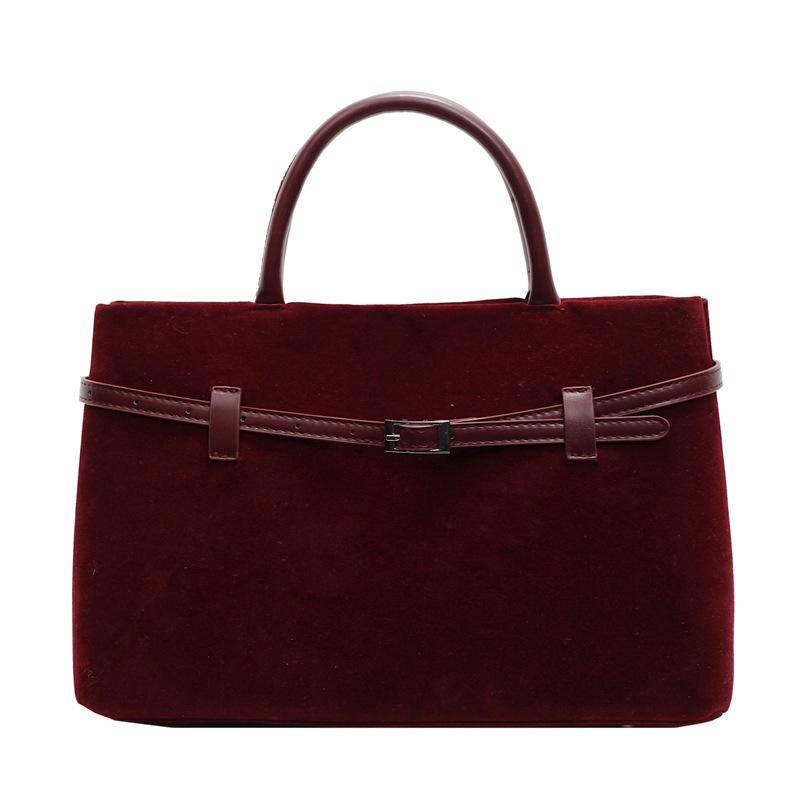 Матовая ретро женская сумка большая вместительная сумка-тоут осень и зима новая повседневная модная универсальная сумка для работы