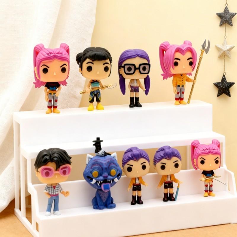 Милая K-pop Аниме Фигурка ПВХ Охотники на Демонов Руми Зои Мира Саджа Виниловая Статуэтка Детский Подарок