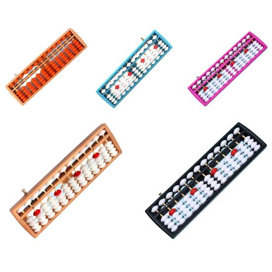 Student Abacus 13-Row 5 Beads Beginner-friendly Abacus Beadwork Kindergarten Calculator Abacus Home Supply