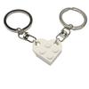 1 Pair Detachable Heart Pendant Keychain Matching Brick Key Ring Couple Lover Key Chain Valentine Day Gift