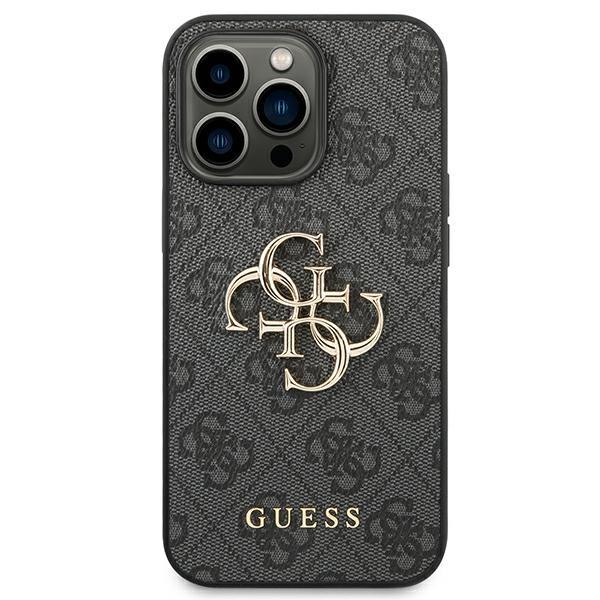 Etui Do Iphone 14 Pro Guess Hardcase 4G Big Metal Logo Szare