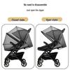 Baby Stroller Frame with Zipper Embroidery Style Mosquito Net - Foldable, No Installation Required