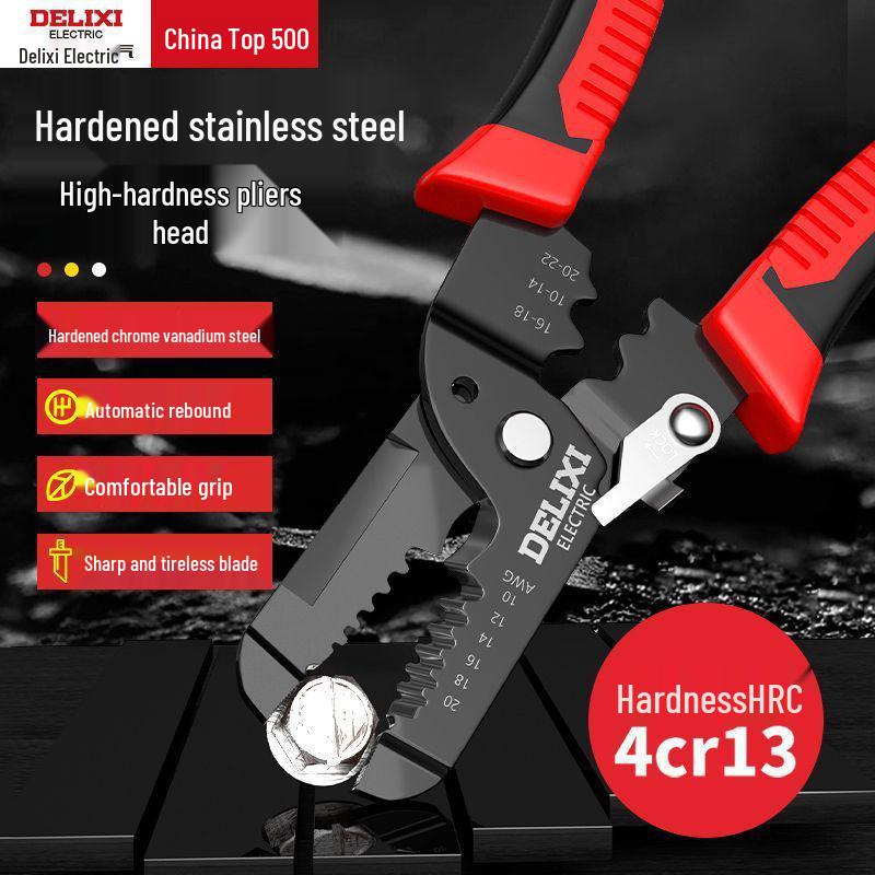 Multifunctional Electrician Wire Strippers & Pliers Set: Wire Cutters, Crimping, Stripping Tools - Free Shipping