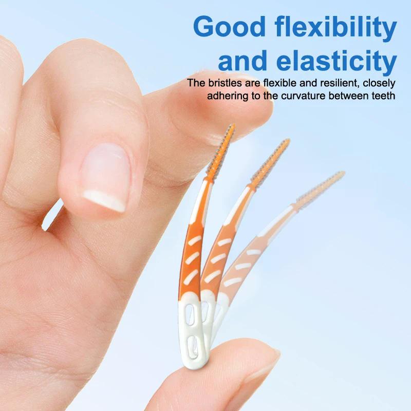 1/5 Коробка Межзубные силиконовые щетки Зубные палочки Зубочистки Межзубные щетки Щетка для чистки зубов Уход за зубами Зубная нить