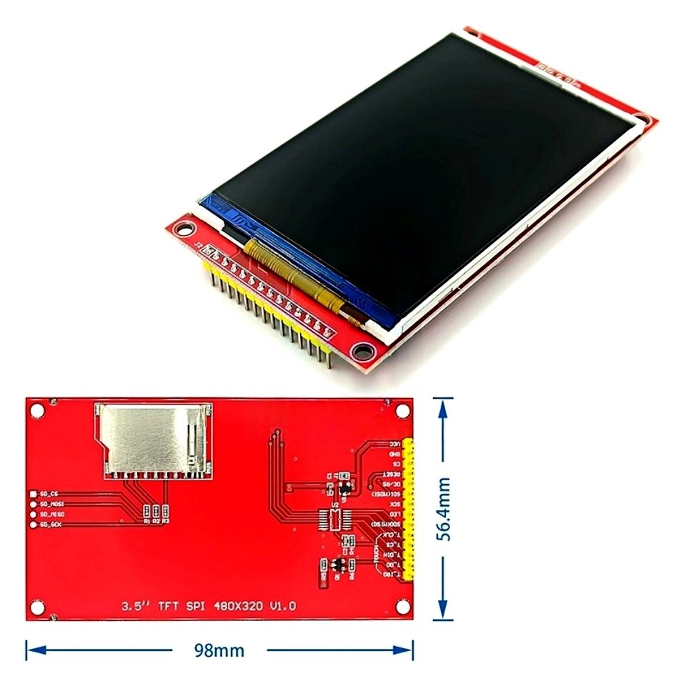3,5-дюймовый TFT LCD модуль с сенсорной панелью, драйвер ILI9488, 320x480, последовательный интерфейс SPI (9 В/В) Сенсорный контроллер XPT2046 для ard stm32