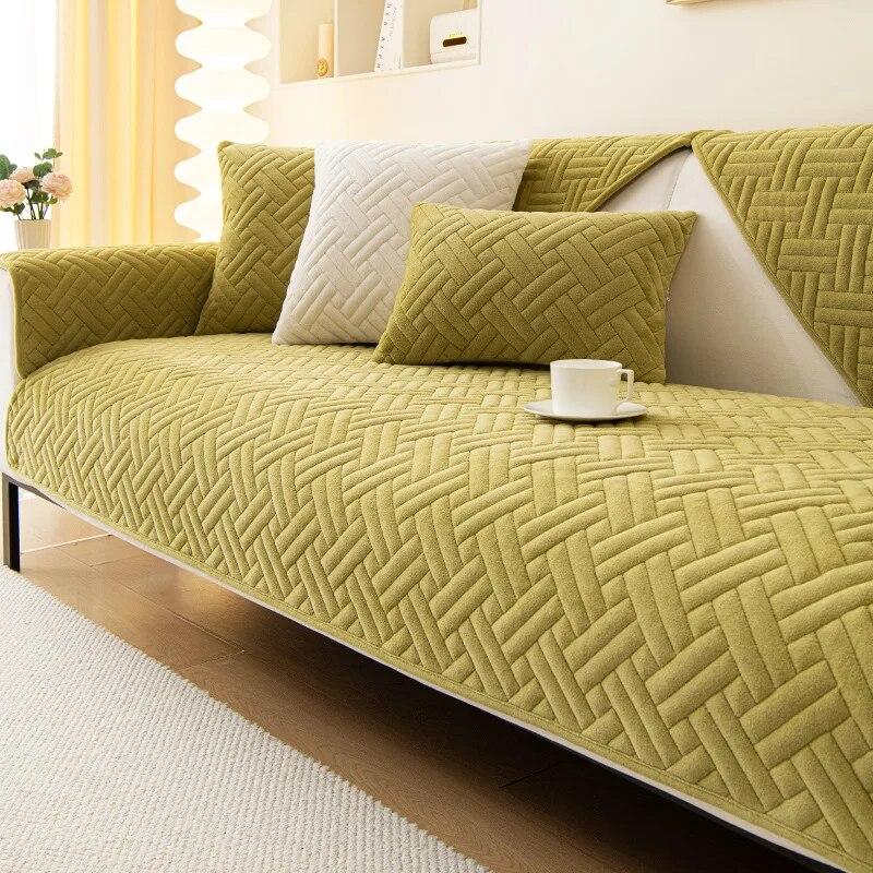 Толстые мягкие теплые чехлы для диванов, детский коврик для домашних животных, диванное полотенце, противоскользящая защита для дивана для гостиной, съемный чехол для дивана