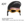Vintage Rock Star Look Singer Latex Mask, Halloween Rocker Half Face Cosplay Prop Adult Universal Size Mask with Pompadour Wig & Sunglasses,