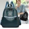 Women's New Versatile Large Capacity Soft Leather Student Schoolbag Outdoor Travel Backpack Women's Bag