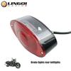 LINGQI RACING Мотоциклетный задний фонарь Светодиодный задний стоп-сигнал Водонепроницаемая задняя фара Для квадроцикла Питбайка Грязевого байка Аксессуары Запчасти
