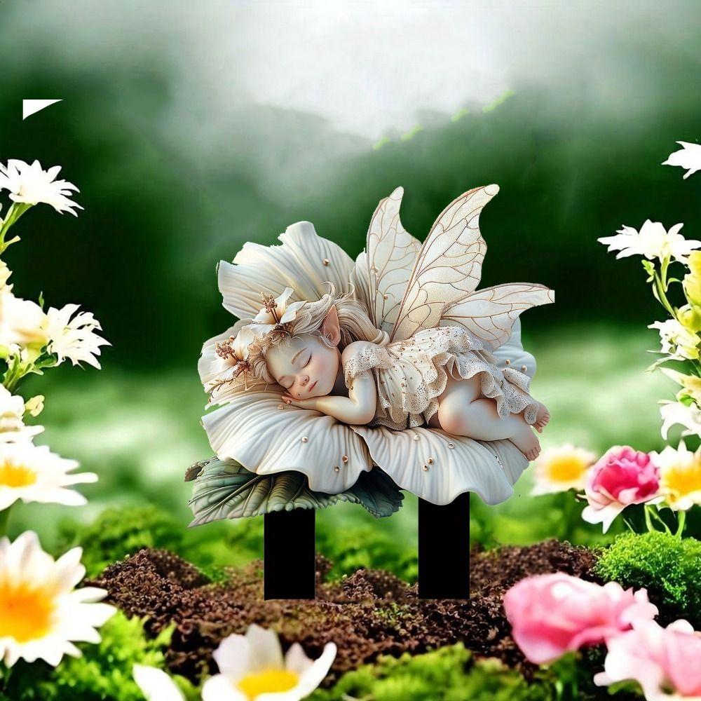 Акриловая садовая напольная заглушка, креативная садовая статуэтка, садовая статуэтка, садовый столб, двор