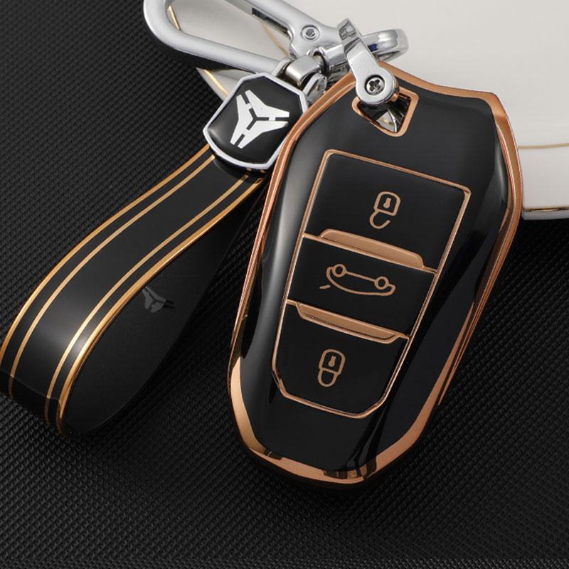 Для Peugeot 2008 3008 4008 5008 308 408 508 Citroen C1 C2 C4 C6 C3-XR Picasso Grand DS3 DS5 Чехол-оболочка-защита для ключа