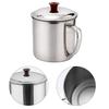 Drinking Mug Convenient for Home Silver Color Water Tea Storage Bottle Multipurpose Solid-Color Stainless Steel