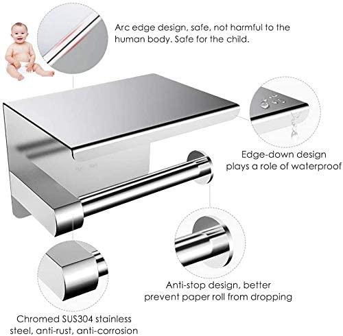 Настенный держатель для туалетной бумаги из нержавеющей стали, держатель для салфеток, мобильный телефон, подставка для рулонов туалетной бумаги, настенное крепление, продукт для ванной комнаты