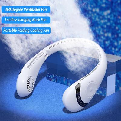 Безлистный подвесной вентилятор на шею 360 градусов Вентилятор Ventilador USB перезаряжаемый мини-вентилятор охлаждения Портативный складной спортивный подвесной вентилятор на шею