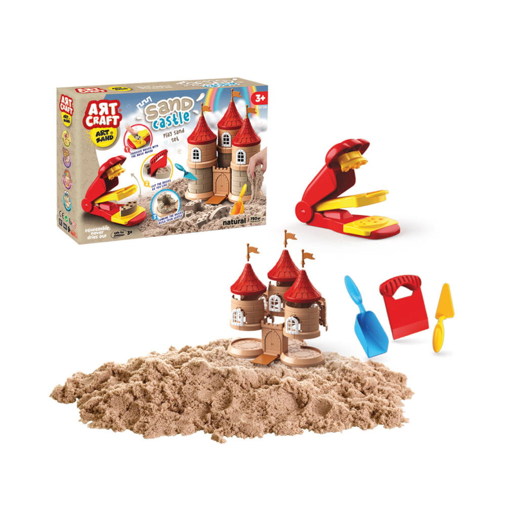 ART CRAFT Kinetic Sand Sand Brick Making Kit CASTLE