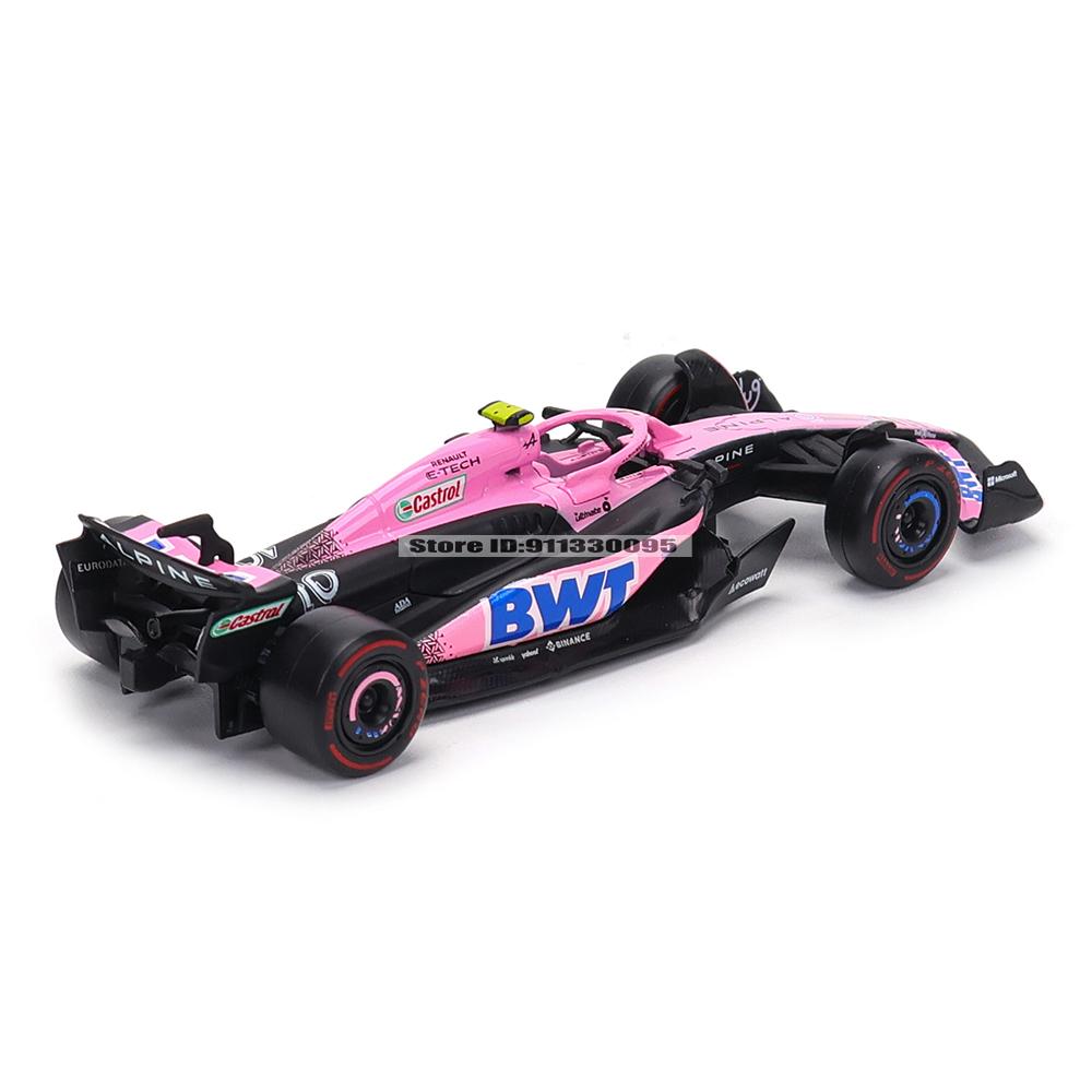 Ббураго 1:43 НОВЫЙ 2023 Команда Alpine F1 A523 №10 Пьер Гасли №31 Эстебан Окон Формула-1 Сплав Супер Игрушка Литая модель автомобиля