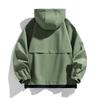 Весенние мужские ветрозащитные водонепроницаемые куртки для отдыха на открытом воздухе свободная повседневная верхняя одежда для пар мужская куртка с капюшоном на молнии в японском стиле