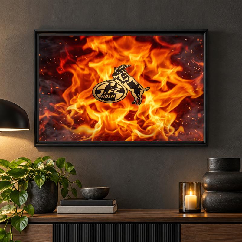 FC Köln Diamond Painting Kit 5D Full Drill DIY Diamond Mosaic Wall Art Home Decor