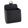 1PC Black Car Storage Bag Suspension Storage Box Leather Storage Box Car Oddments Box Mobile Phone Box Lambskin Texture
