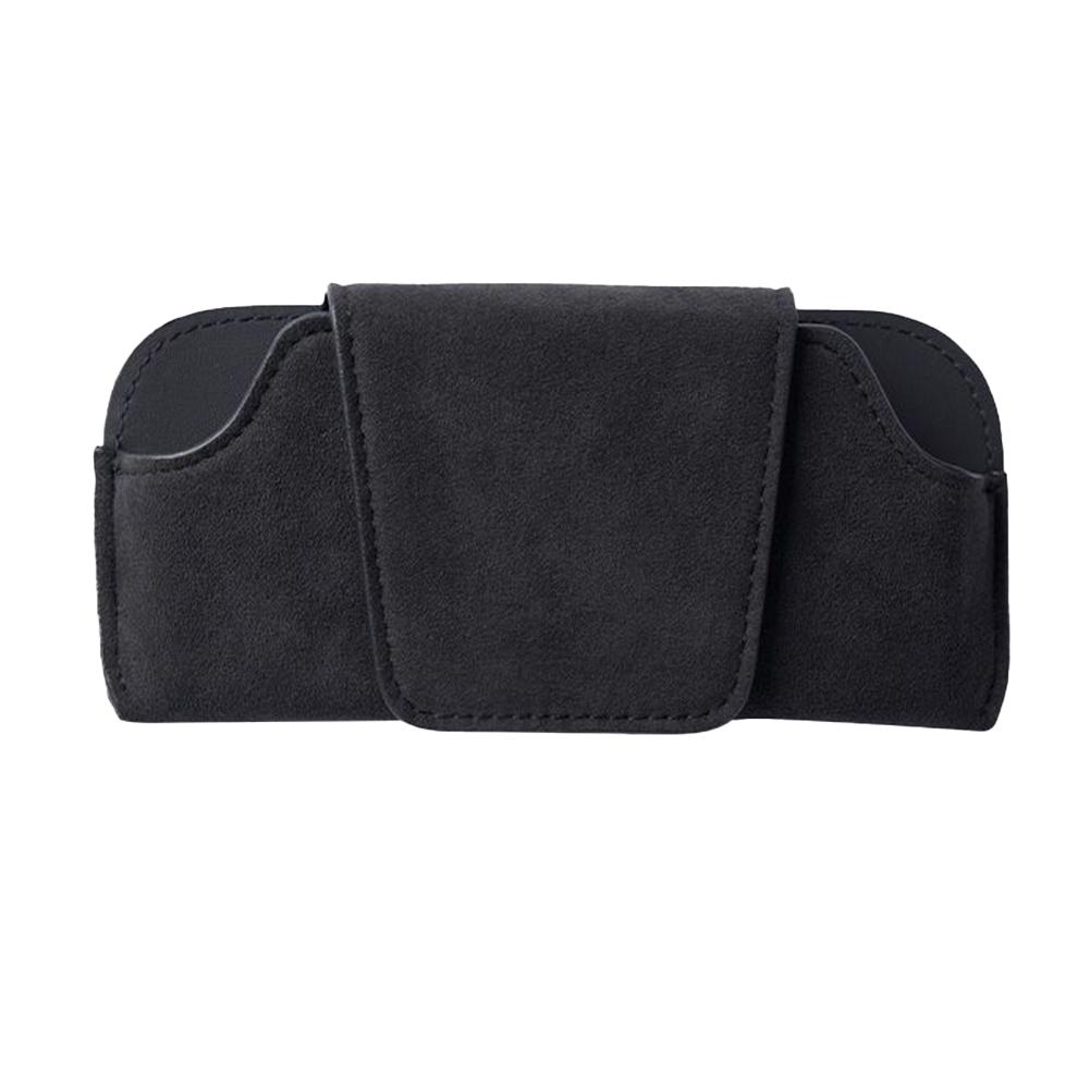 Замшевый автомобильный солнцезащитный козырек держатель очков Премиум износостойкий защитный футляр для солнцезащитных очков автомобильный футляр для хранения очков #468830