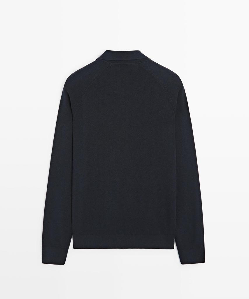 Хлопковый кардиган на молнии Massimo Dutti