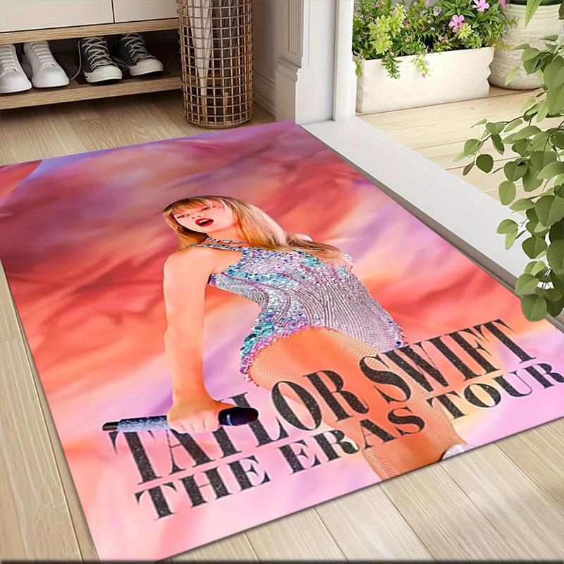 Taylor Swift'S Eras Tour Performance Carpet Rug Soft Washable Antislip Home Living Room Sofa Mats Personalized Christmas Rug