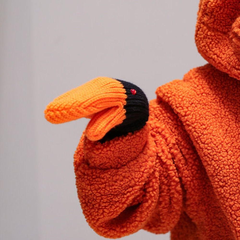 Creative Swan Gloves Long Knitted Goose Gloves Fashion   Girls