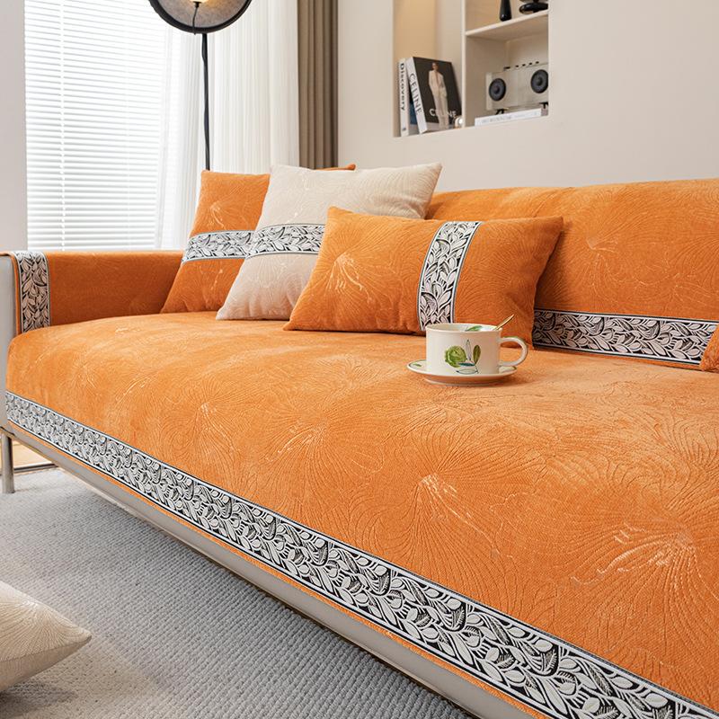 French Cream Wind Sofa Cushion All Seasons Non-Slip Premium Sense Cushion Chenier Set Sofa Cover Cloth Towel