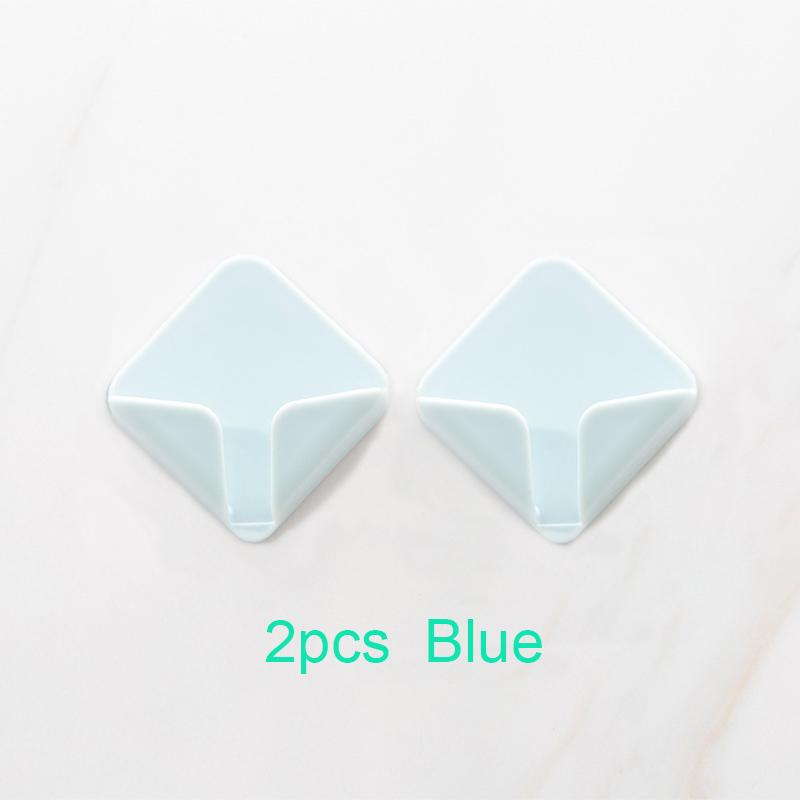 2 самоклеящихся настенных крючка для хранения на кухне и в ванной - современный дизайн для бритв, зубных щеток и заглушек