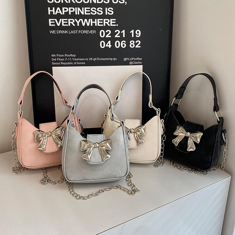 Сумка-бантик Niche Весенне-летний тренд Милая и классная мини-сумка-помада с цепочкой через плечо Маленькая женская сумка