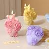 Embossed Butterfly Human Heart Candle Mold DIY Drip Glue Gypsum Flower Simulation Heart Organ Baking Silicone Mold