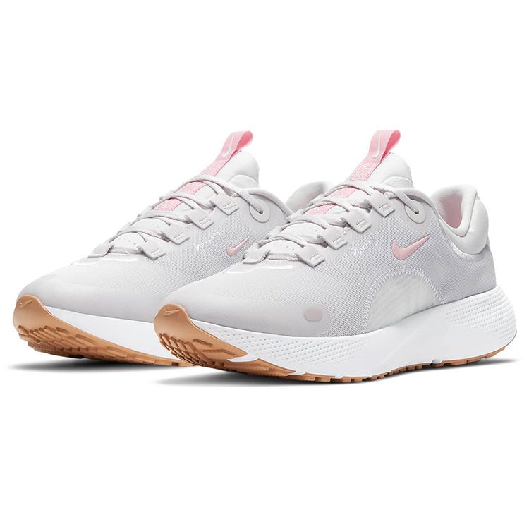 Nike React Escape Run Vast Grey Pink Glaze Женские кроссовки Summit-Белый Белый CV3817-003