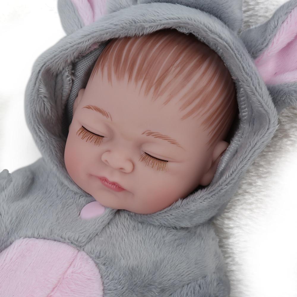 NPKDOLL 10 дюймов Мини Реборн Кукла Унисекс Игрушки Хобби Модные Куклы Аксессуары Спящие Куклы