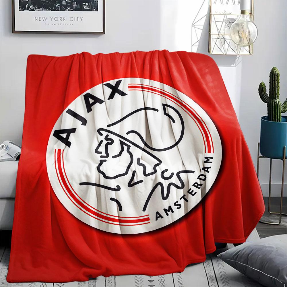 1PC AFC Ajax Patterned Flannel Blanket Suitable For All Seasons for Home Decor Warmth and Comfort Gifts Holiday Present