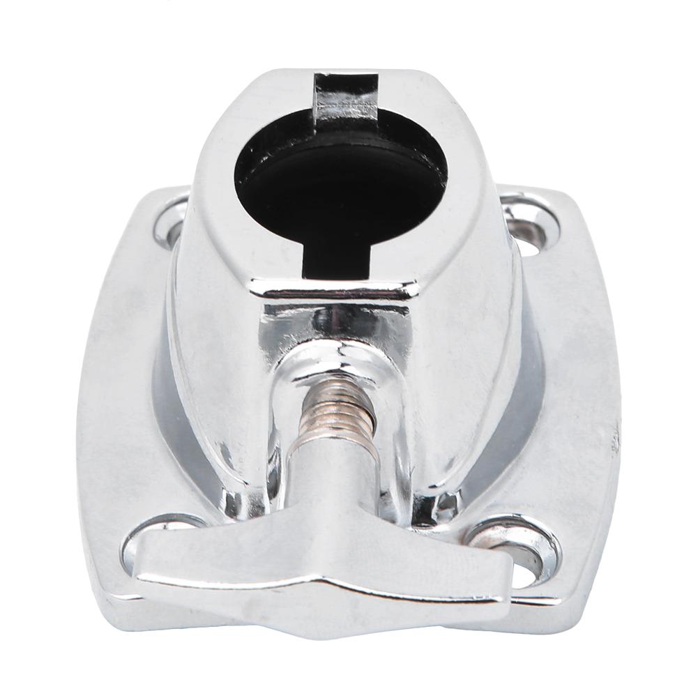 Zinc Alloy Drum Kit Holder Base Plate Cymbal Holder Clamp Percussion Instrument PartsSilver