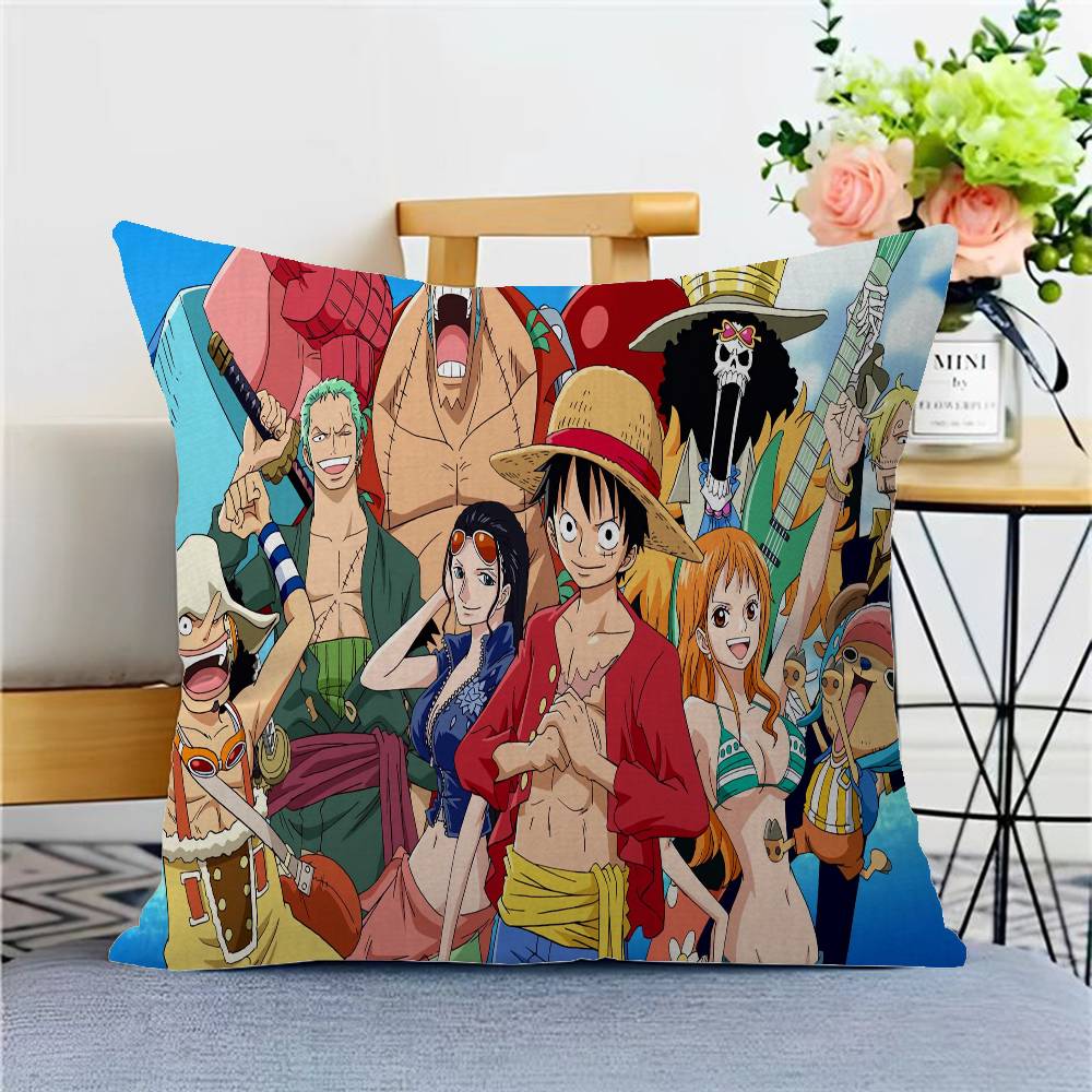 Наволочка с изображением Манки Д. Луффи из One Piece Эксклюзивная лимитированная серия для фанатов аниме Декор в тематике сокровищ для спальни студенческого общежития