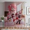 Затемняющие шторы для комнаты 2 панели Hololive Anti-mosquito Curtains Home Interior Curtains Halloween Decoration Partition Living