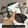 Men Women Unisex Cat Eye Photochromic Eyewear Color Changing Myopia Glasses Fashion Traveling Driving Sunglasses Diopter To -4.0
