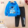 2 шт. Комплект толстовки для мальчиков Astro Bot с длинным рукавом и брюки 2 шт. Спортивный комплект толстовки Идеальный подарок для повседневной носки на улице