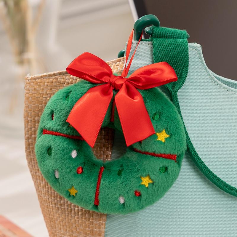 Christmas Series Gingerbread Plush Doll Pendant House Wreath Socks Glove Hat Snowman Tree Plush Toy Christmas Tree Decoration